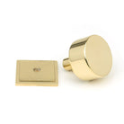 Polished Brass Kelso Cabinet Knob - 32mm (Square) | From The Anvil-Cabinet Knobs-Yester Home
