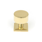 Polished Brass Kelso Cabinet Knob - 32mm (Square) | From The Anvil-Cabinet Knobs-Yester Home
