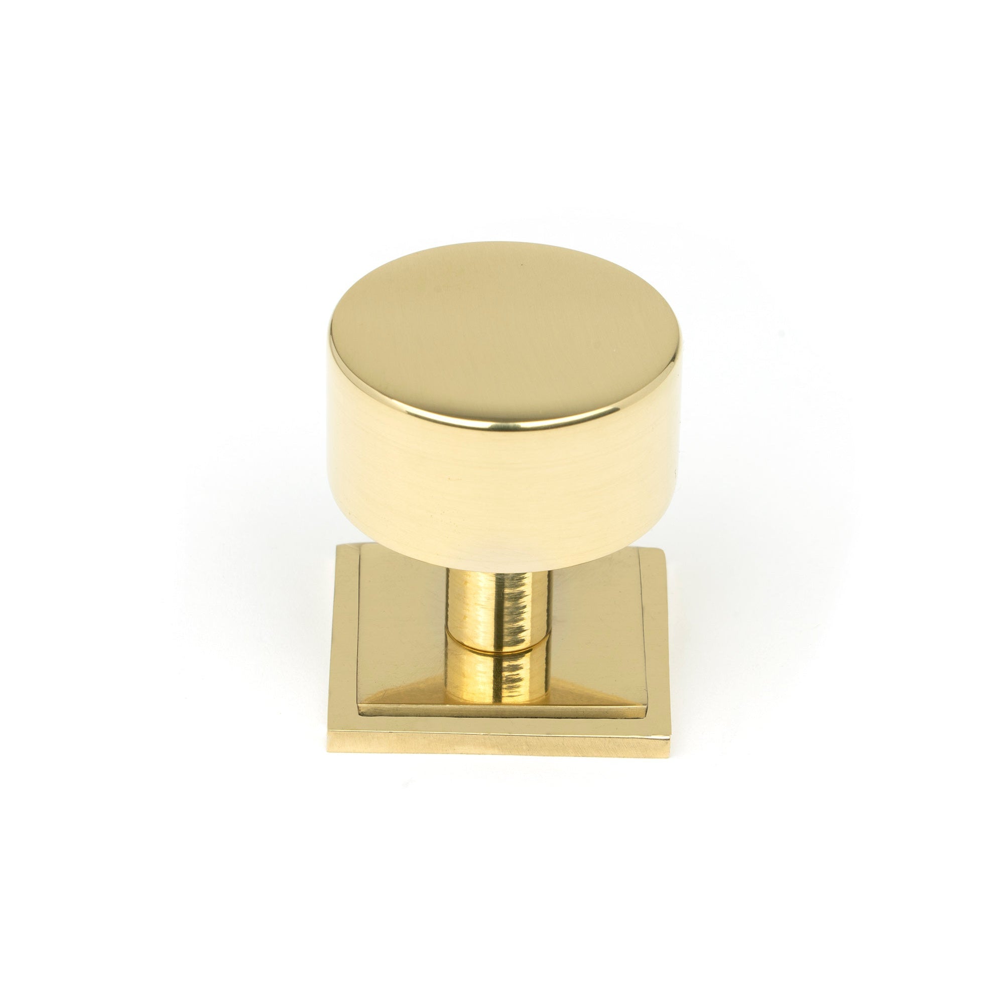Polished Brass Kelso Cabinet Knob - 32mm (Square) | From The Anvil-Cabinet Knobs-Yester Home