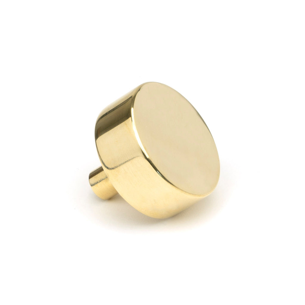 Polished Brass Kelso Cabinet Knob - 38mm (No Rose) | From The Anvil-Cabinet Knobs-Yester Home