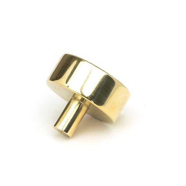 Polished Brass Kelso Cabinet Knob - 38mm (No Rose) | From The Anvil-Cabinet Knobs-Yester Home