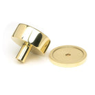 Polished Brass Kelso Cabinet Knob - 38mm (Plain) | From The Anvil-Cabinet Knobs-Yester Home