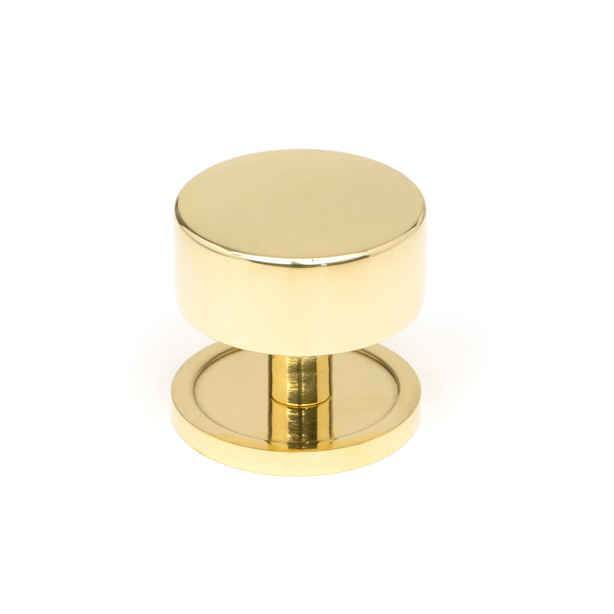 Polished Brass Kelso Cabinet Knob - 38mm (Plain) | From The Anvil-Cabinet Knobs-Yester Home