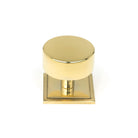 Polished Brass Kelso Cabinet Knob - 38mm (Square) | From The Anvil - Cabinet Knobs - From The Anvil - Yester Home