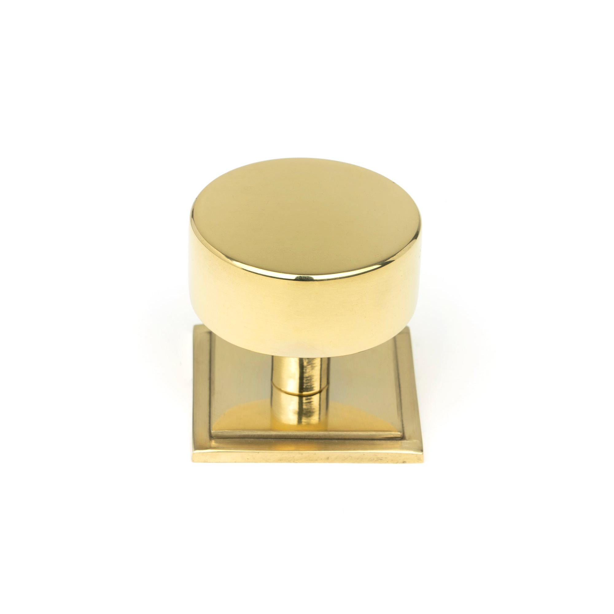 Polished Brass Kelso Cabinet Knob - 38mm (Square) | From The Anvil - Cabinet Knobs - From The Anvil - Yester Home