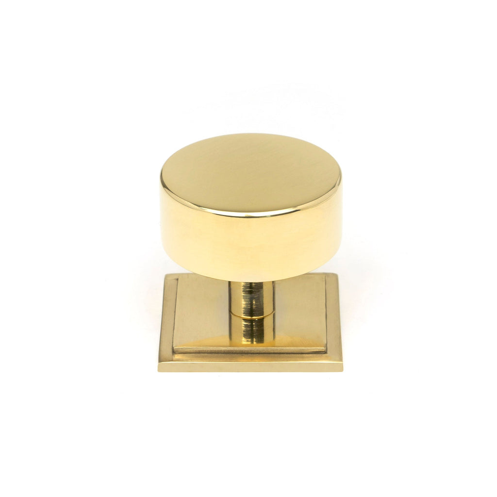 Polished Brass Kelso Cabinet Knob - 38mm (Square) | From The Anvil-Cabinet Knobs-Yester Home