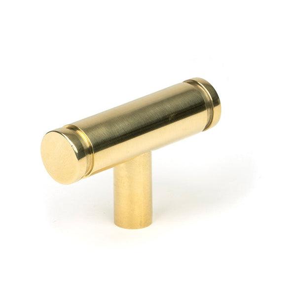 Polished Brass Kelso T-Bar | From The Anvil-Cabinet Knobs-Yester Home