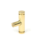 Polished Brass Kelso T-Bar | From The Anvil-Cabinet Knobs-Yester Home