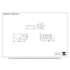Polished Brass Key-Flush Sash Stop | From The Anvil-Sash Stops-Yester Home