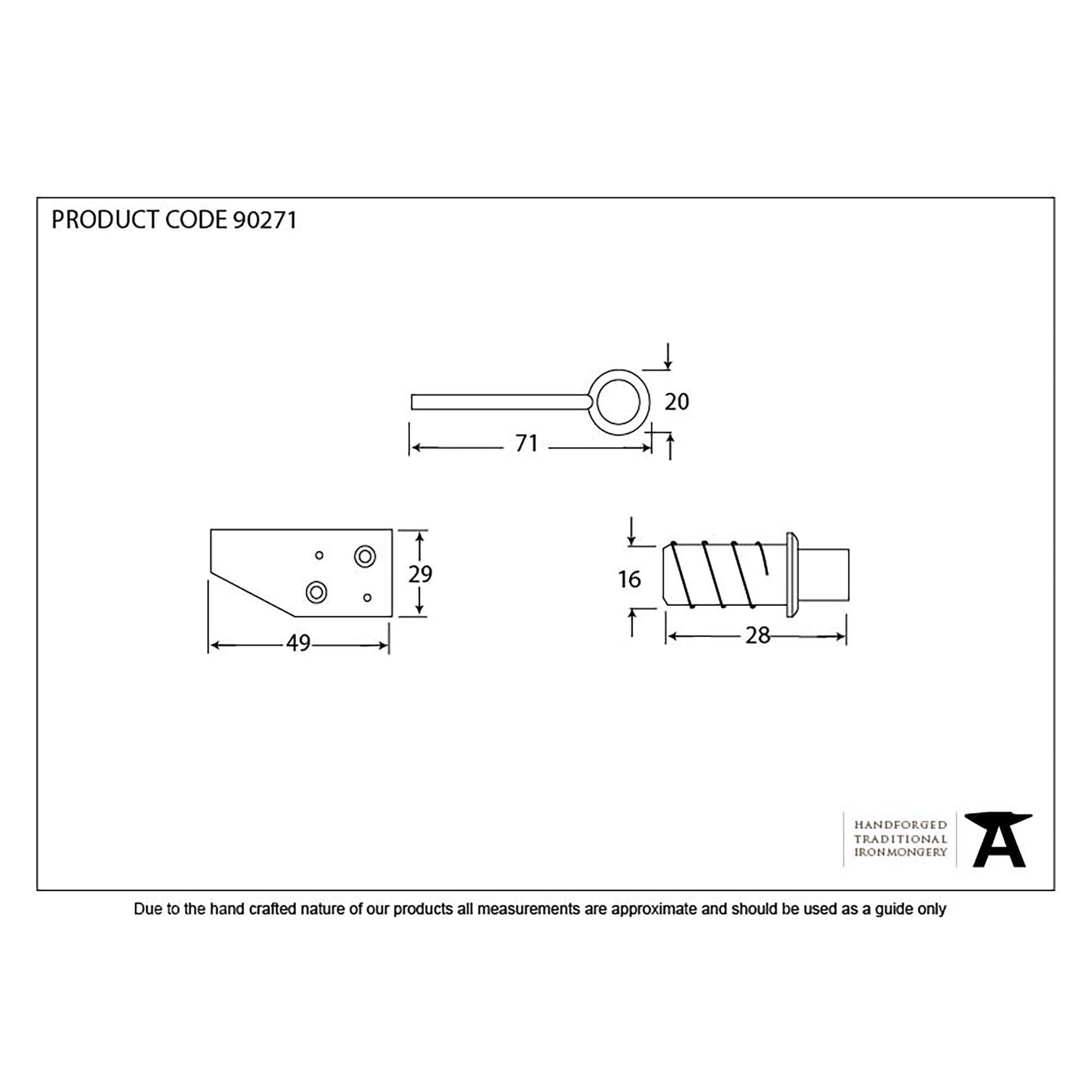 Polished Brass Key-Flush Sash Stop | From The Anvil - Sash Stops - From The Anvil - Yester Home