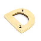 Polished Brass Letter D | From The Anvil-Letters-Yester Home