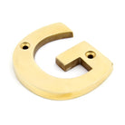 Polished Brass Letter G | From The Anvil - Letters - From The Anvil - Yester Home