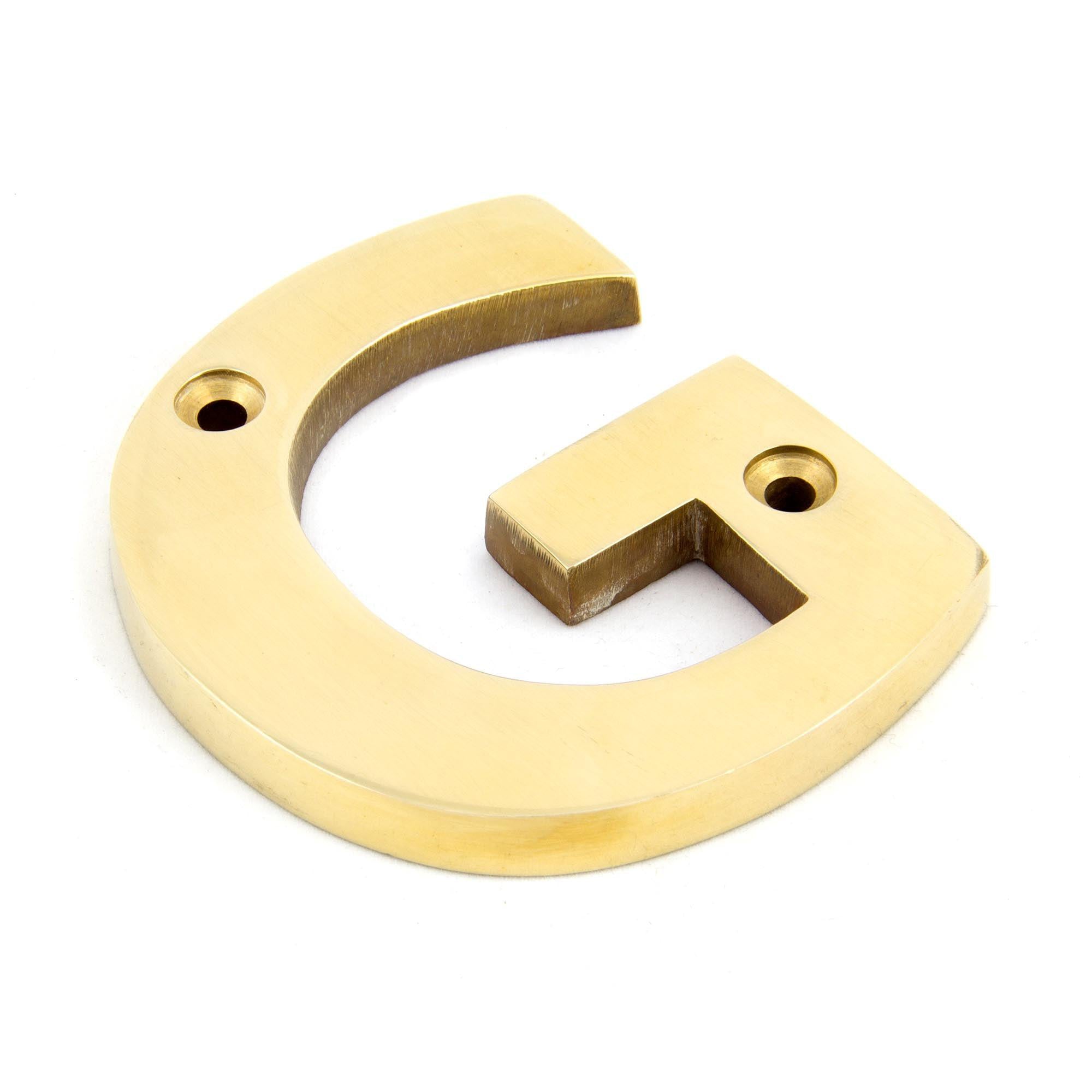 Polished Brass Letter G | From The Anvil - Letters - From The Anvil - Yester Home