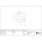 Polished Brass Letter G | From The Anvil - Letters - From The Anvil - Yester Home