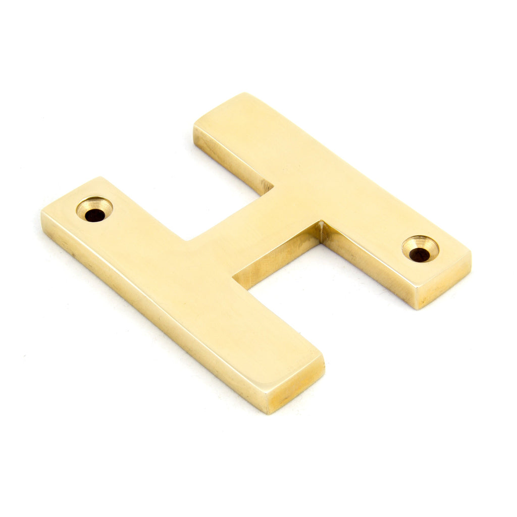 Polished Brass Letter H | From The Anvil-Letters-Yester Home