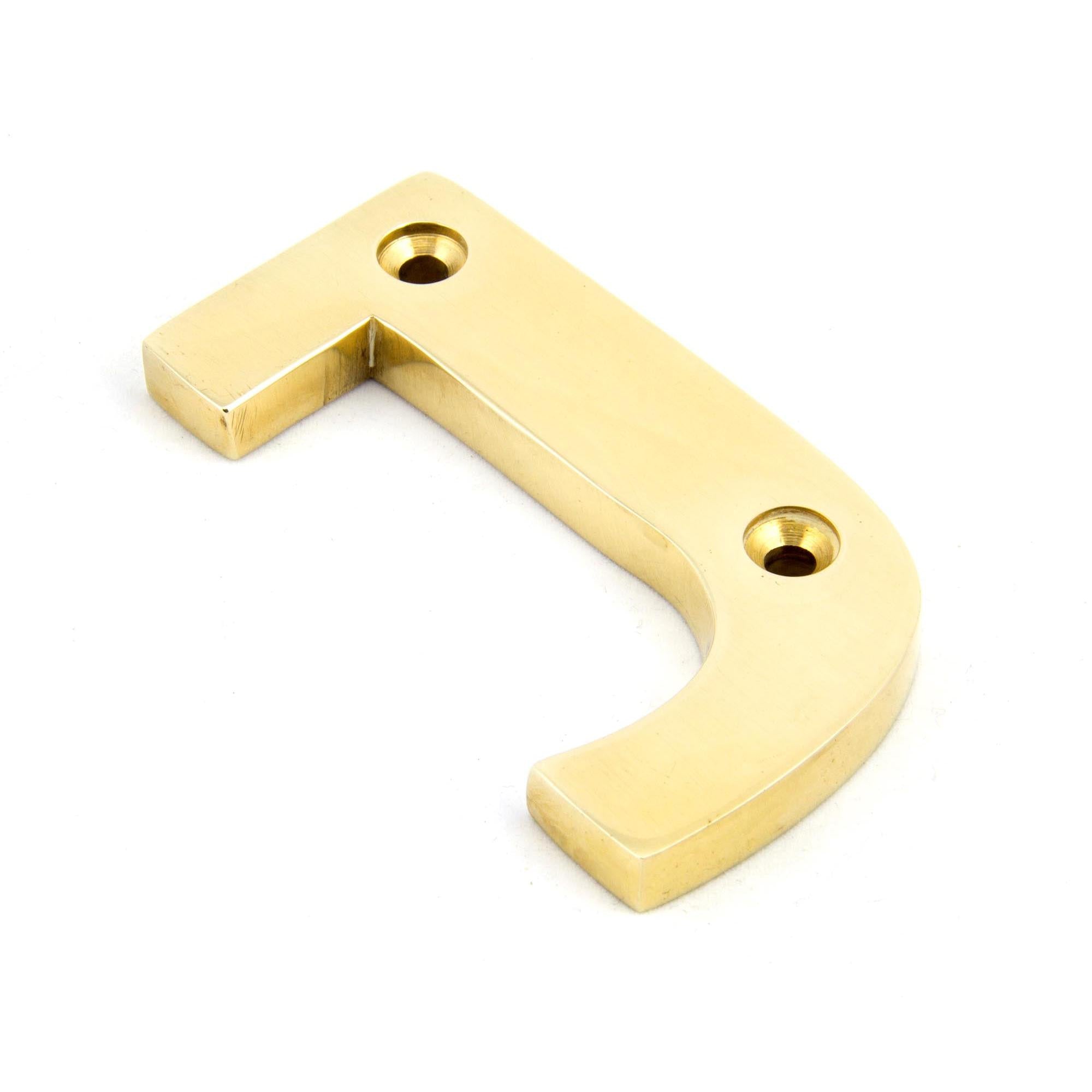 Polished Brass Letter J | From The Anvil - Letters - From The Anvil - Yester Home