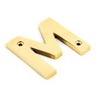 Polished Brass Letter M | From The Anvil-Letters-Yester Home