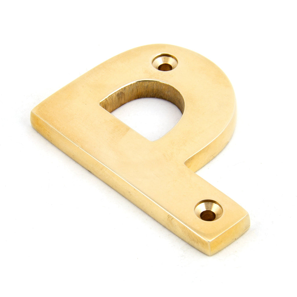 Polished Brass Letter P | From The Anvil-Letters-Yester Home