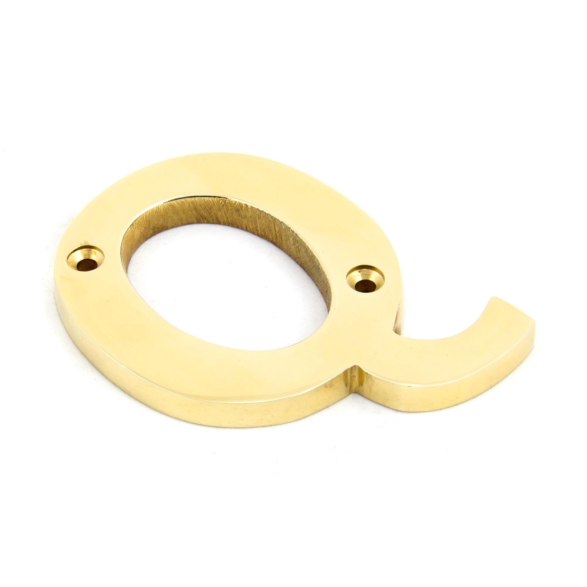 Polished Brass Letter Q | From The Anvil - Letters - From The Anvil - Yester Home
