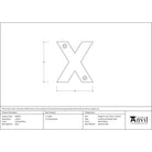Polished Brass Letter X | From The Anvil - Letters - From The Anvil - Yester Home