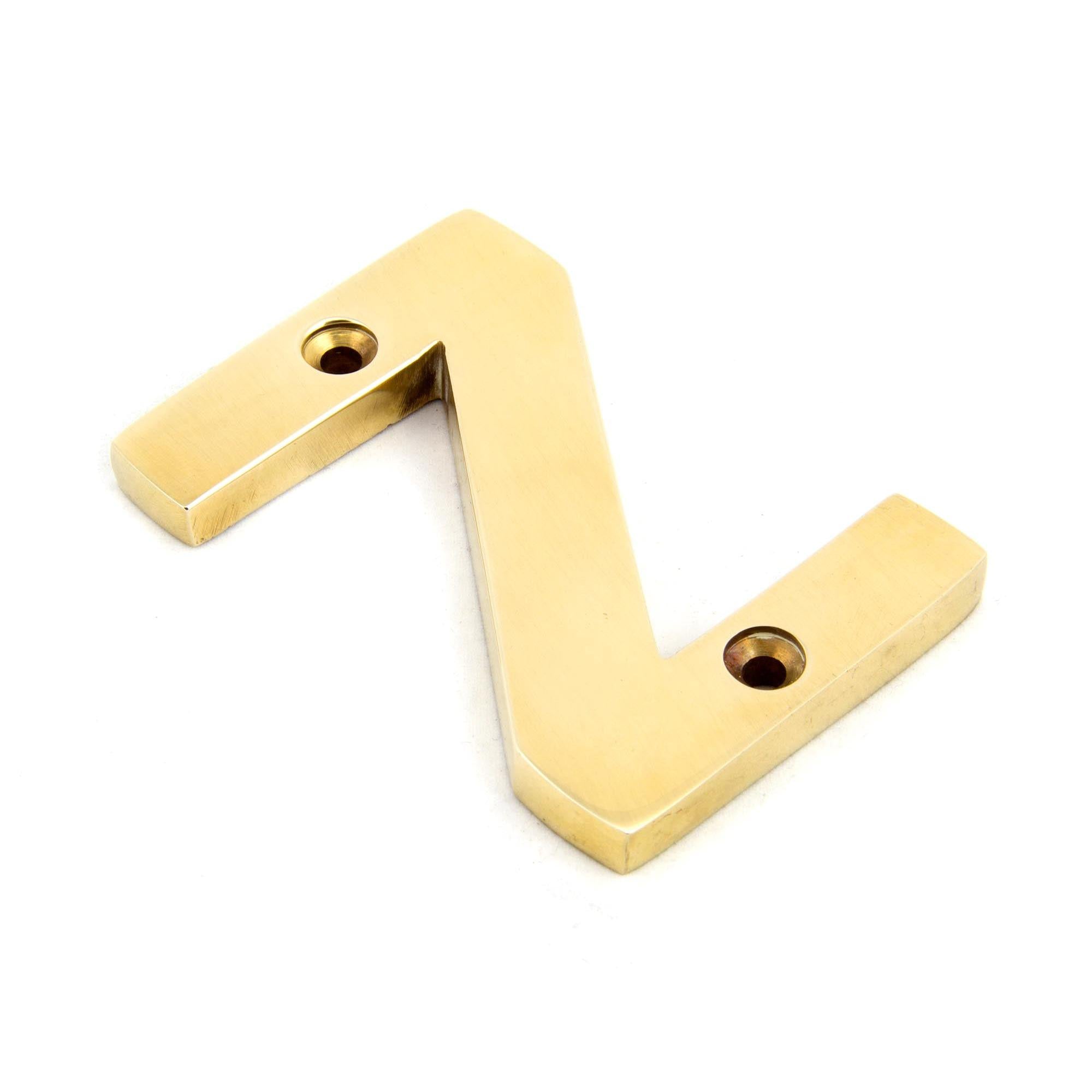 Polished Brass Letter Z | From The Anvil - Letters - From The Anvil - Yester Home