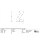 Polished Brass Letter Z | From The Anvil - Letters - From The Anvil - Yester Home