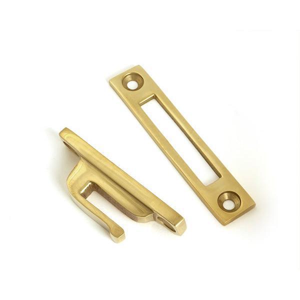 Polished Brass Locking Art Deco Fastener - RH - Locking Fasteners - From The Anvil - Yester Home