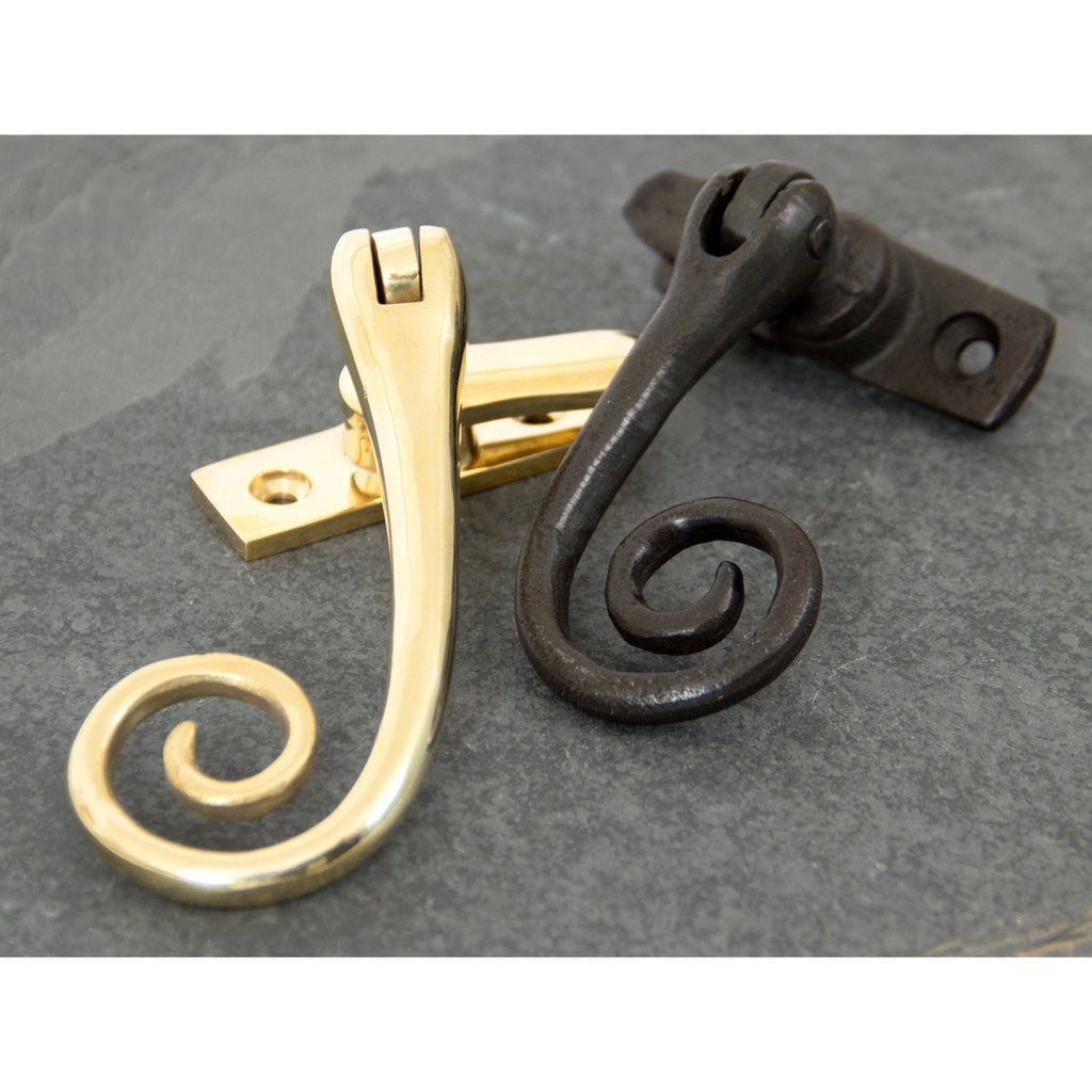 Polished Brass Monkeytail Fastener | From The Anvil-Fasteners-Yester Home
