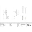 Polished Brass Monkeytail Fastener | From The Anvil-Fasteners-Yester Home