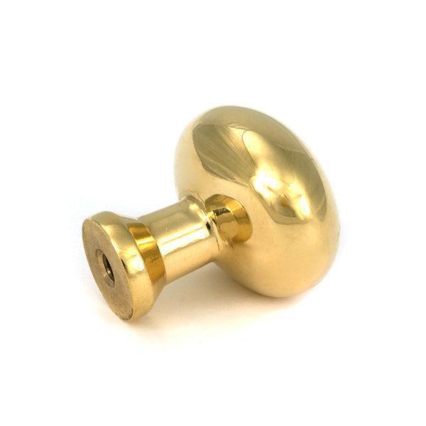 Polished Brass Moore Cabinet Knob - 32mm - Cabinet Knobs - From The Anvil - Yester Home