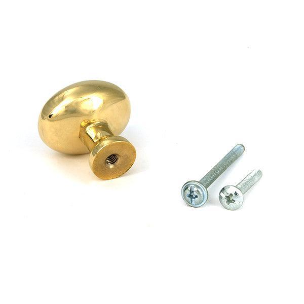 Polished Brass Moore Cabinet Knob - 32mm - Cabinet Knobs - From The Anvil - Yester Home