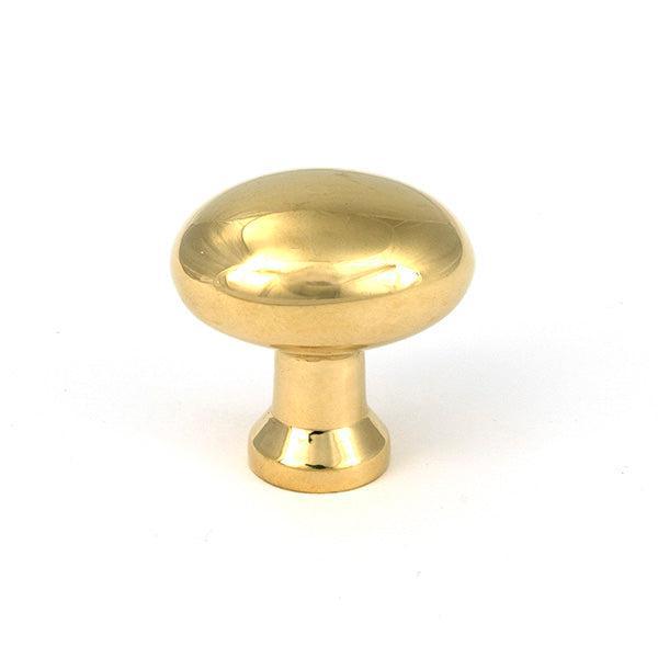 Polished Brass Moore Cabinet Knob - 32mm - Cabinet Knobs - From The Anvil - Yester Home