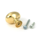 Polished Brass Moore Cabinet Knob - 38mm - Cabinet Knobs - From The Anvil - Yester Home