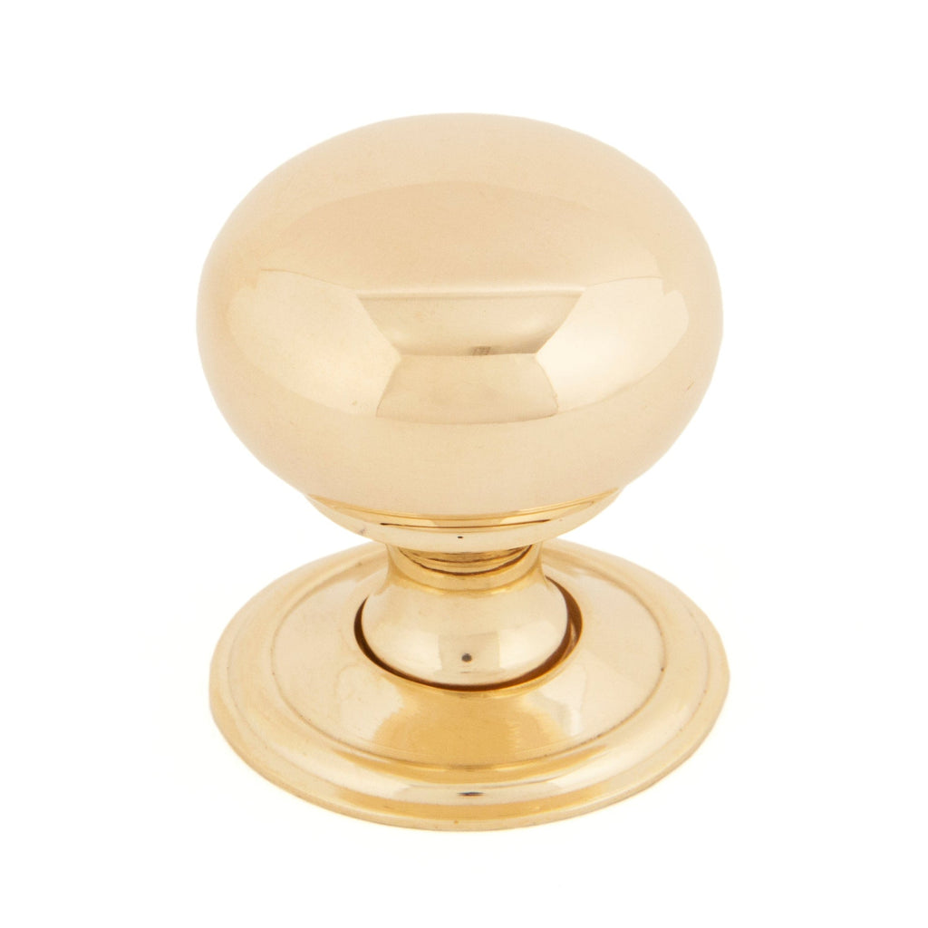 Polished Brass Mushroom Cabinet Knob 32mm | From The Anvil