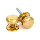 Polished Brass Mushroom Mortice/Rim Knob Set | From The Anvil - Mortice Knobs - From The Anvil - Yester Home