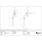 Polished Brass Newbury Espag - LH | From The Anvil-Espag. Fasteners-Yester Home