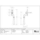 Polished Brass Newbury Espag - RH | From The Anvil - Espag. Fasteners - From The Anvil - Yester Home