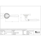 Polished Brass Newbury Lever on Rose Set (Beehive) - Unsprung | From The Anvil-Concealed-Yester Home