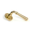 Polished Brass Newbury Lever on Rose Set - Lever on Rose - From The Anvil - Yester Home
