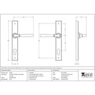 Polished Brass Newbury Slimline Lever Espag. Lock Set | From The Anvil - Espagnolette - From The Anvil - Yester Home