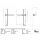Polished Brass Newbury Slimline Lever Espag. Lock Set | From The Anvil-Espagnolette-Yester Home