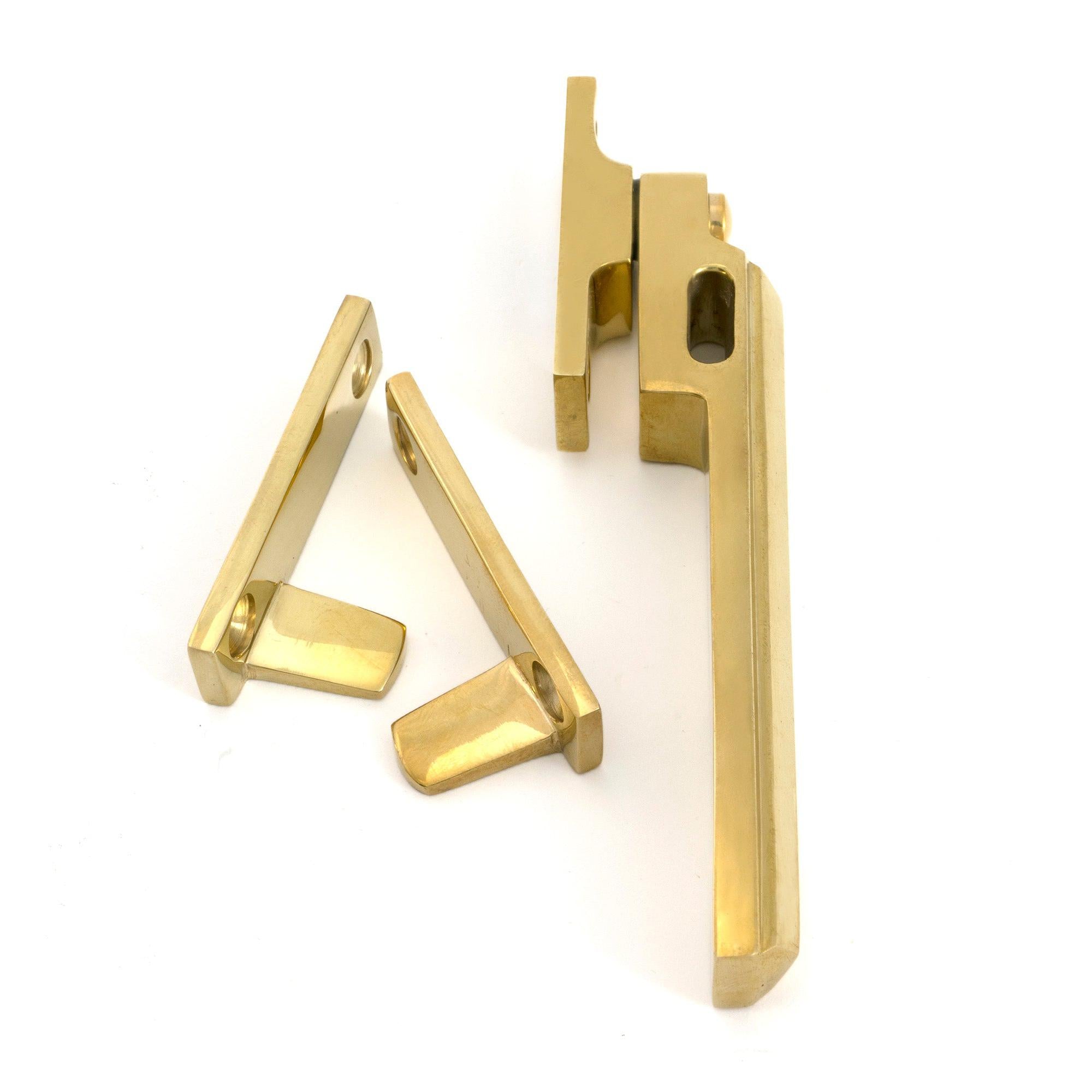 Polished Brass Night-Vent Locking Art Deco Fastener - Night-Vent Fasteners - From The Anvil - Yester Home