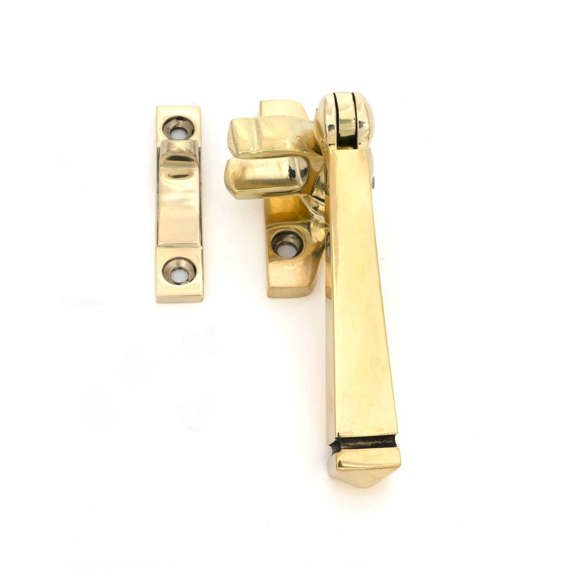 Polished Brass Night-Vent Locking Avon Fastener (Steel Window) - Night-Vent Fasteners - From The Anvil - Yester Home