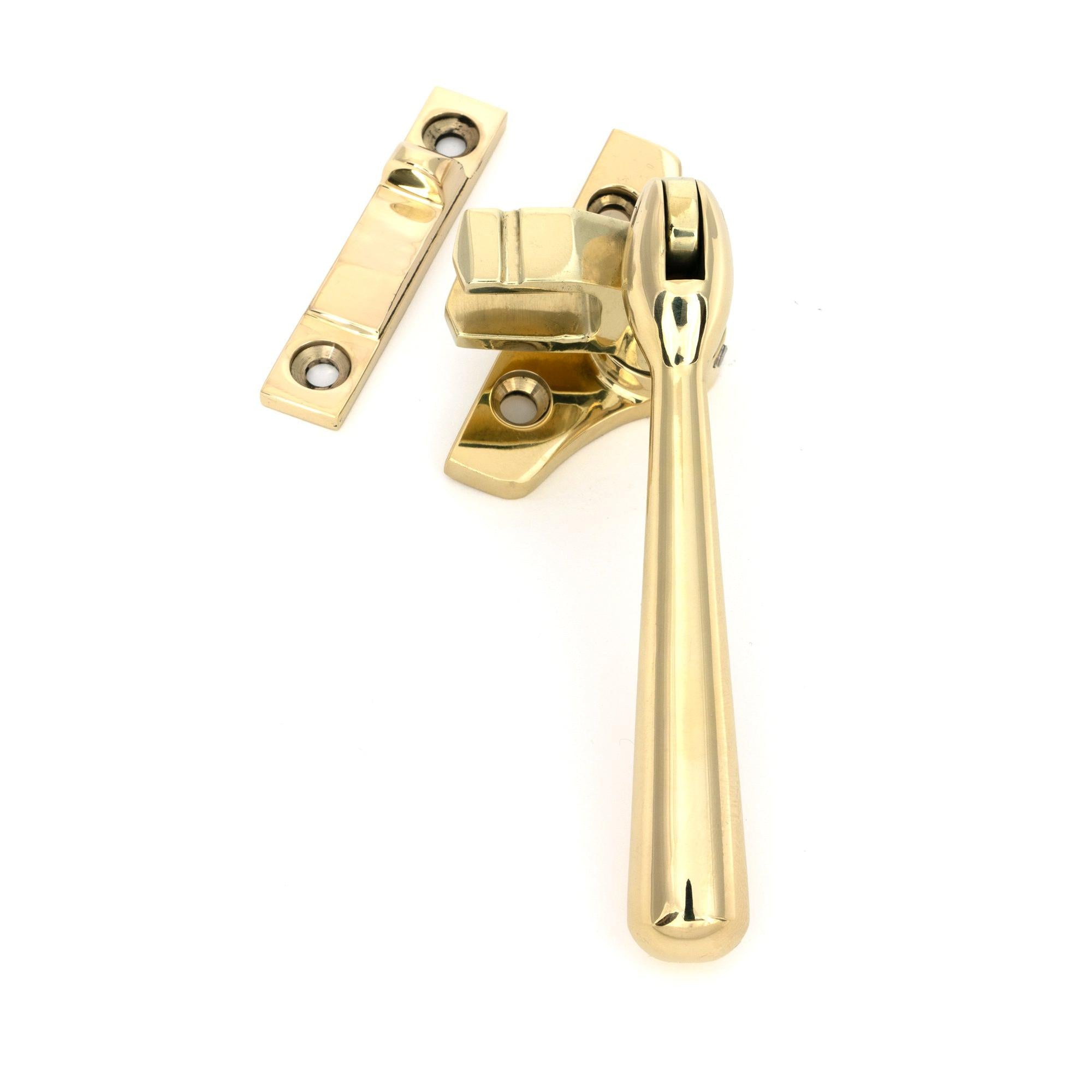 Polished Brass Night-Vent Locking Newbury Fastener (Steel Window) - Night-Vent Fasteners - From The Anvil - Yester Home