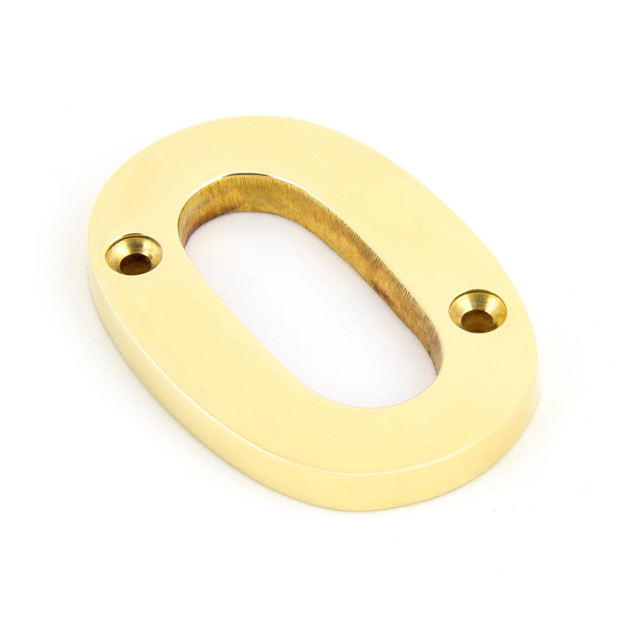 Polished Brass Numeral 0 | From The Anvil - Numerals - From The Anvil - Yester Home