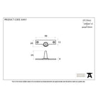 Polished Brass Offset Stay Pin | From The Anvil-Stay Pins-Yester Home