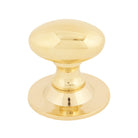Polished Brass Oval Cabinet Knob 33mm | From The Anvil-Cabinet Knobs-Yester Home