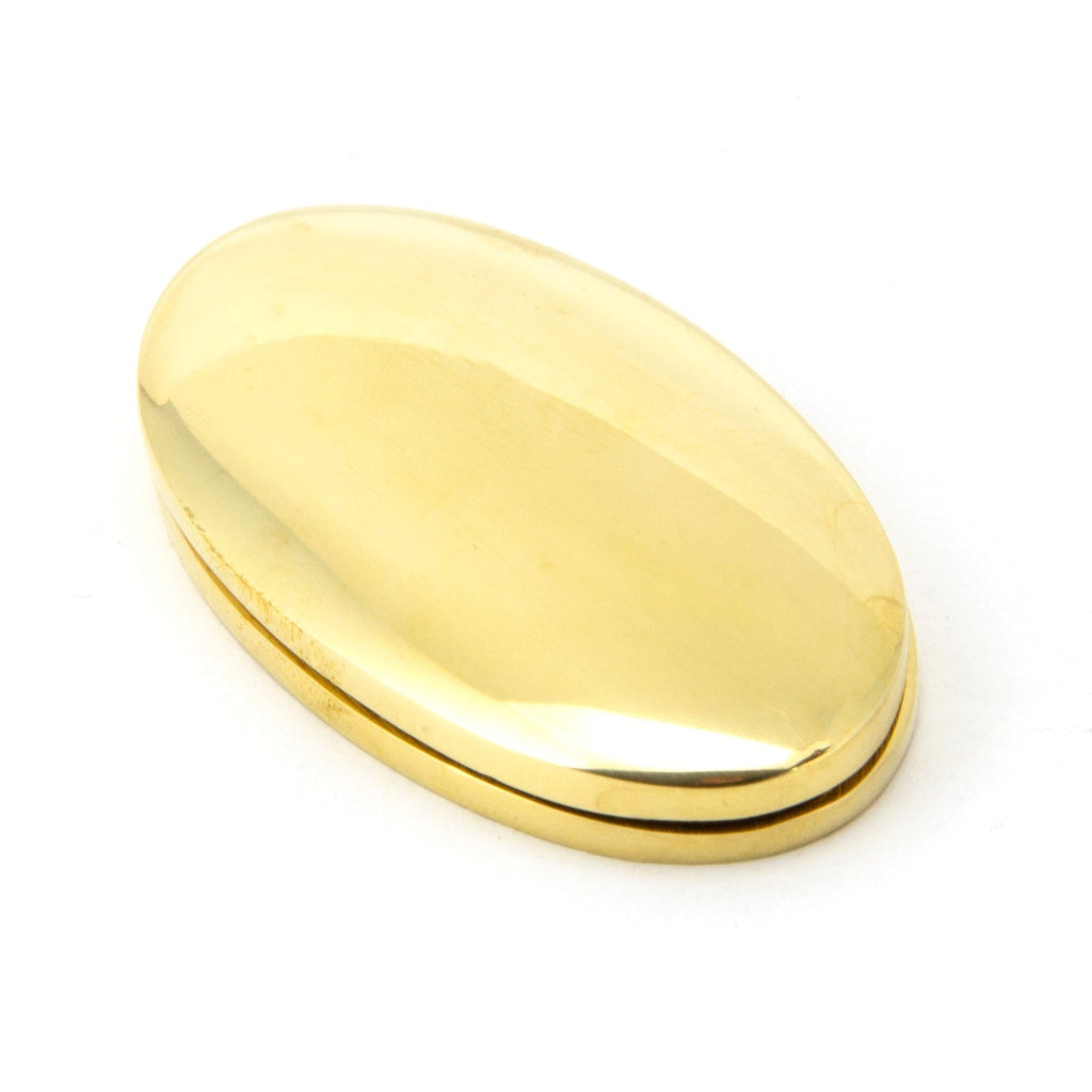 Polished Brass Oval Escutcheon & Cover | From The Anvil