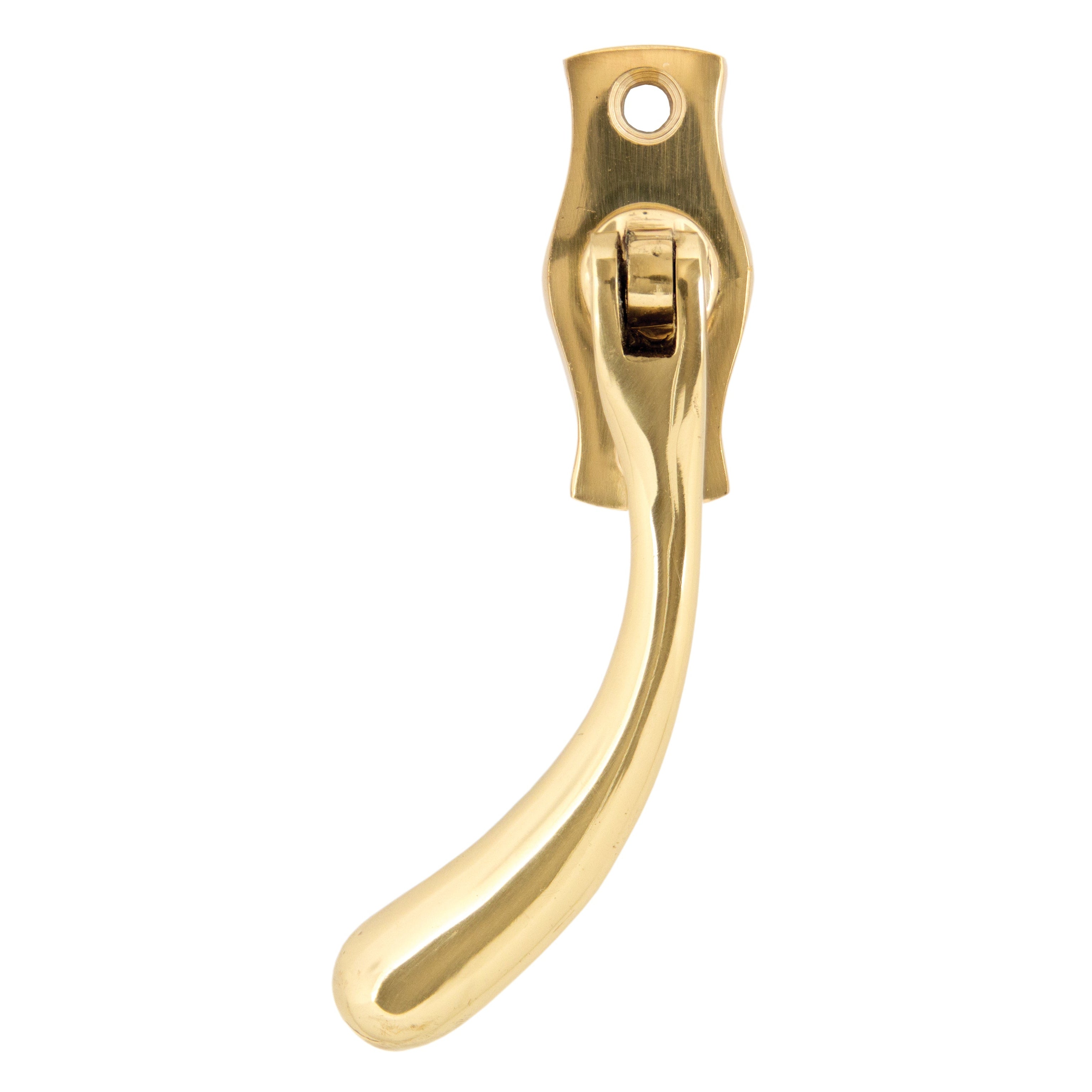 Polished Brass Peardrop Espag - LH | From The Anvil-Espag. Fasteners-Yester Home