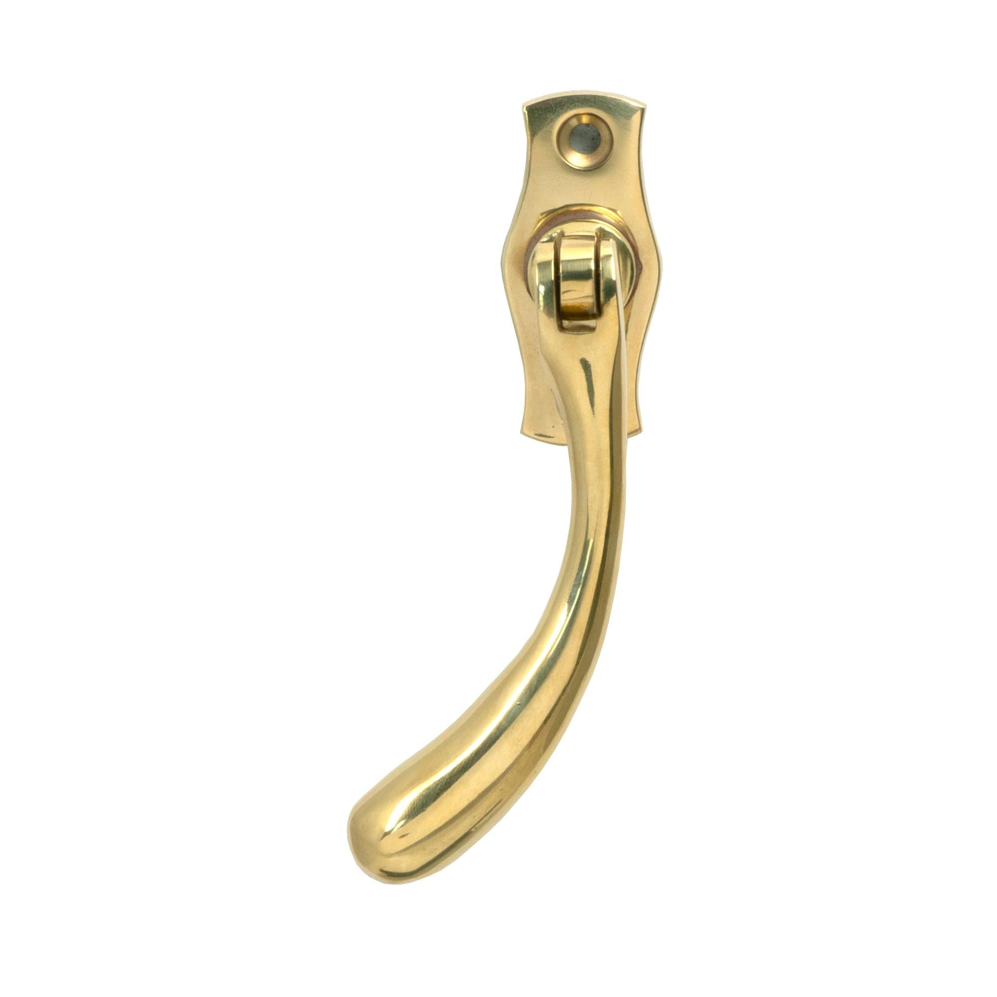 Polished Brass Peardrop Espag - LH | From The Anvil - Espag. Fasteners - From The Anvil - Yester Home